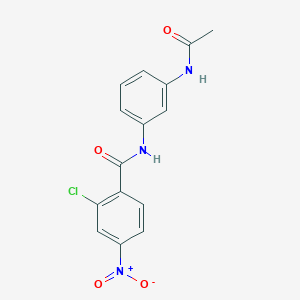 molecular formula C15H12ClN3O4 B336367 N-[3-(acetylamino)phenyl]-2-chloro-4-nitrobenzamide 