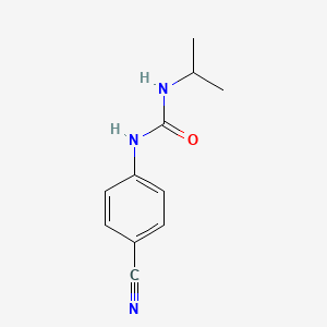 molecular formula C11H13N3O B3363671 1-(4-Cyanophenyl)-3-(propan-2-yl)urea CAS No. 1042576-82-8