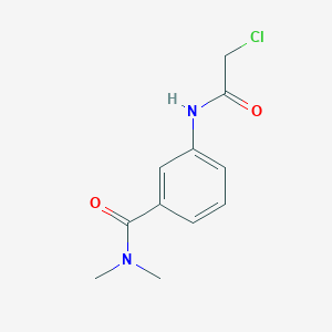 molecular formula C11H13ClN2O2 B3363709 3-(2-chloroacetamido)-N,N-dimethylbenzamide CAS No. 1049604-97-8