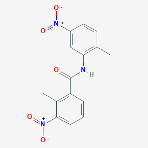 molecular formula C15H13N3O5 B336371 2-methyl-N-(2-methyl-5-nitrophenyl)-3-nitrobenzamide 