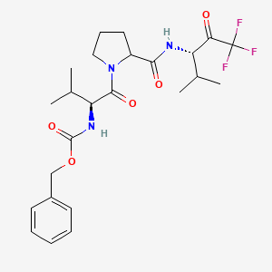 molecular formula C24H32F3N3O5 B3363753 Meophc-val-thmp-pro CAS No. 105080-60-2