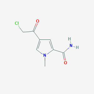 molecular formula C8H9ClN2O2 B3363764 4-(2-氯乙酰)-1-甲基-1H-吡咯-2-甲酰胺 CAS No. 1050884-86-0