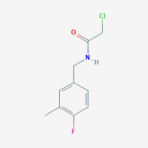 molecular formula C10H11ClFNO B3363785 2-chloro-N-(4-fluoro-3-methylbenzyl)acetamide CAS No. 1050909-67-5