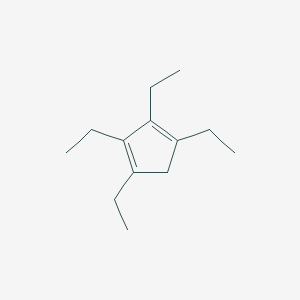 molecular formula C13H22 B3363802 1,2,3,4-Tetraethylcyclopenta-1,3-diene CAS No. 10515-15-8