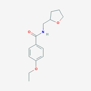 molecular formula C14H19NO3 B336383 4-ethoxy-N-(tetrahydro-2-furanylmethyl)benzamide 