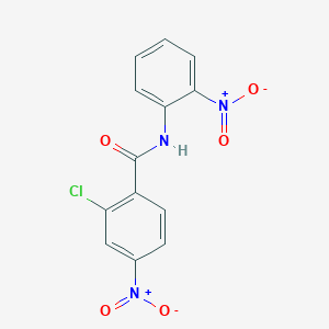 molecular formula C13H8ClN3O5 B336384 2-chloro-4-nitro-N-(2-nitrophenyl)benzamide 