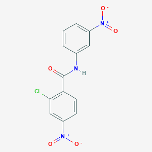 molecular formula C13H8ClN3O5 B336387 2-chloro-4-nitro-N-(3-nitrophenyl)benzamide 