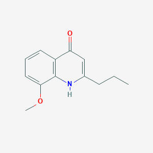 molecular formula C13H15NO2 B3363896 8-Methoxy-2-propyl-4-quinolinol CAS No. 1070879-91-2