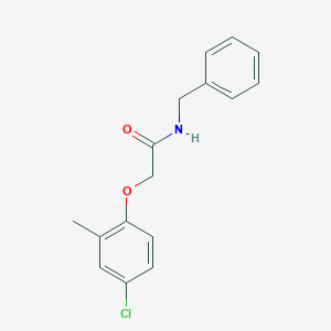 molecular formula C16H16ClNO2 B336390 N-benzyl-2-(4-chloro-2-methylphenoxy)acetamide 
