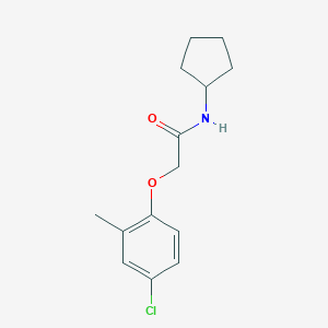 molecular formula C14H18ClNO2 B336395 2-(4-chloro-2-methylphenoxy)-N-cyclopentylacetamide 