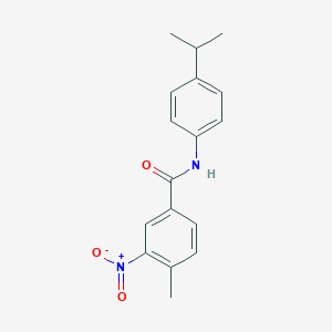 molecular formula C17H18N2O3 B336396 3-nitro-N-(4-isopropylphenyl)-4-methylbenzamide 
