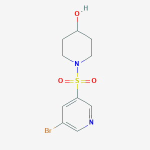 molecular formula C10H13BrN2O3S B3363962 1-(5-Bromopyridin-3-ylsulfonyl)piperidin-4-ol CAS No. 1086064-87-0