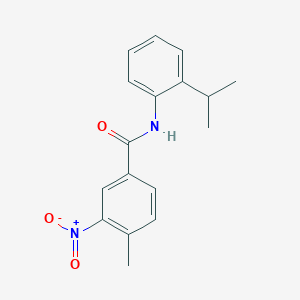 molecular formula C17H18N2O3 B336398 3-nitro-N-(2-isopropylphenyl)-4-methylbenzamide 
