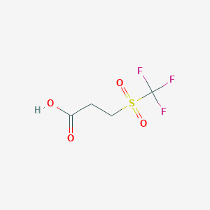 molecular formula C4H5F3O4S B3364002 3-[(Trifluoromethyl)sulfonyl]propanoic acid CAS No. 1087784-56-2