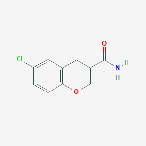 molecular formula C10H10ClNO2 B3364013 6-Chloro-chroman-3-carboxylic acid amide CAS No. 1090424-28-4