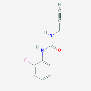molecular formula C10H9FN2O B3364019 1-(2-Fluorophenyl)-3-(prop-2-yn-1-yl)urea CAS No. 1090922-05-6
