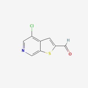 molecular formula C8H4ClNOS B3364033 4-Chlorothieno[2,3-C]pyridine-2-carbaldehyde CAS No. 1092961-04-0