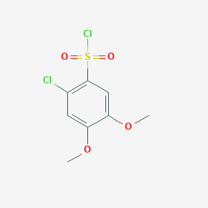 molecular formula C8H8Cl2O4S B3364068 2-Chloro-4,5-dimethoxybenzenesulfonyl chloride CAS No. 1094292-46-2