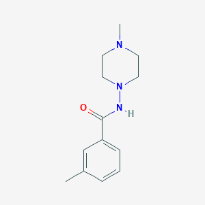 molecular formula C13H19N3O B336407 3-methyl-N-(4-methylpiperazin-1-yl)benzamide 