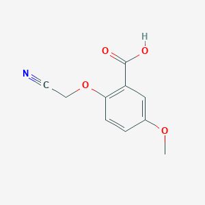molecular formula C10H9NO4 B3364092 2-(氰甲氧基)-5-甲氧基苯甲酸 CAS No. 1094687-59-8