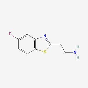 molecular formula C9H9FN2S B3364109 2-(5-Fluoro-1,3-benzothiazol-2-yl)ethan-1-amine CAS No. 1096279-13-8