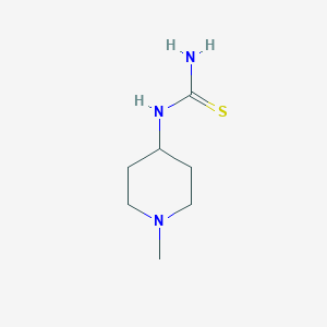 molecular formula C7H15N3S B3364116 (1-Methylpiperidin-4-yl)thiourea CAS No. 1096840-97-9
