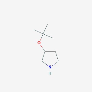 molecular formula C8H17NO B3364147 3-(Tert-butoxy)pyrrolidine CAS No. 1104643-25-5
