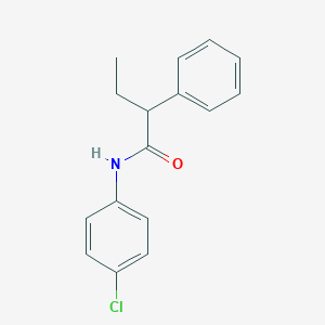 molecular formula C16H16ClNO B336415 N-(4-chlorophenyl)-2-phenylbutanamide 