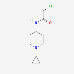 molecular formula C10H17ClN2O B3364169 2-chloro-N-(1-cyclopropylpiperidin-4-yl)acetamide CAS No. 1107645-48-6