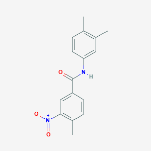 molecular formula C16H16N2O3 B336417 N-(3,4-dimethylphenyl)-4-methyl-3-nitrobenzamide 