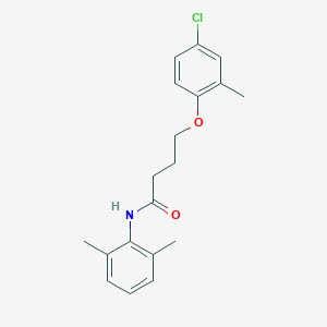 molecular formula C19H22ClNO2 B336420 4-(4-chloro-2-methylphenoxy)-N-(2,6-dimethylphenyl)butanamide 