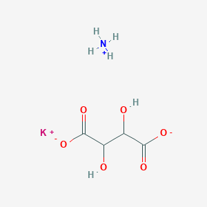 molecular formula C4H8KNO6 B3364203 Ammonium potassium tartrate CAS No. 1114-14-3