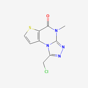 1-(chloromethyl)-4-methylthieno[2,3-e][1,2,4]triazolo[4,3-a]pyrimidin-5(4H)-one