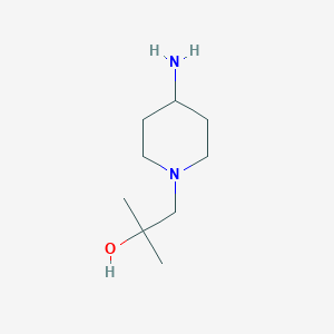 molecular formula C9H20N2O B3364216 1-(4-Aminopiperidin-1-yl)-2-methylpropan-2-ol CAS No. 1114856-12-0