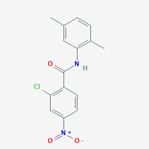 molecular formula C15H13ClN2O3 B336426 2-chloro-N-(2,5-dimethylphenyl)-4-nitrobenzamide 