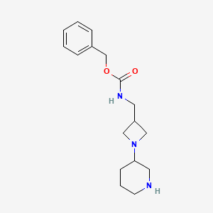 molecular formula C17H25N3O2 B3364266 Benzyl ((1-(piperidin-3-yl)azetidin-3-yl)methyl)carbamate CAS No. 1131594-91-6