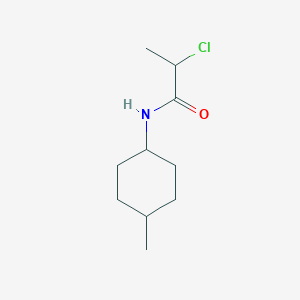 molecular formula C10H18ClNO B3364291 2-chloro-N-(4-methylcyclohexyl)propanamide CAS No. 1134705-66-0