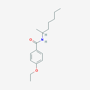 molecular formula C16H25NO2 B336431 4-ethoxy-N-(1-methylhexyl)benzamide 