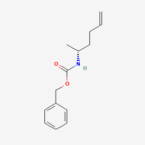 molecular formula C14H19NO2 B3364316 (R)-(1-Methyl-pent-4-enyl)-carbamic acid benzyl ester CAS No. 113774-91-7