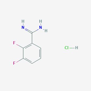molecular formula C7H7ClF2N2 B3364320 2,3-二氟苯甲酰胺盐酸盐 CAS No. 1138036-26-6