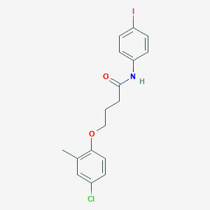 molecular formula C17H17ClINO2 B336433 4-(4-Chloro-2-methylphenoxy)-N-(4-iodophenyl)butanamide 