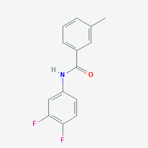 molecular formula C14H11F2NO B336435 N-(3,4-difluorophenyl)-3-methylbenzamide 