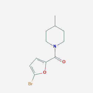 molecular formula C11H14BrNO2 B336436 1-(5-Bromo-2-furoyl)-4-methylpiperidine 