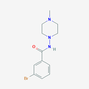 molecular formula C12H16BrN3O B336438 3-bromo-N-(4-methyl-1-piperazinyl)benzamide 