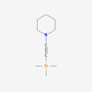 molecular formula C10H19NSi B3364393 Piperidine, 1-[(trimethylsilyl)ethynyl]- CAS No. 115105-41-4