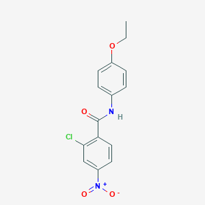molecular formula C15H13ClN2O4 B336440 2-chloro-N-(4-ethoxyphenyl)-4-nitrobenzamide 