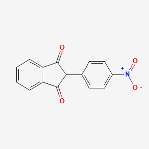 molecular formula C15H9NO4 B3364425 2-(4-nitrophenyl)-1H-indene-1,3(2H)-dione CAS No. 1153-90-8