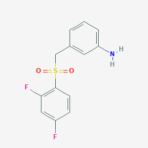 3-[(2,4-Difluorobenzenesulfonyl)methyl]aniline