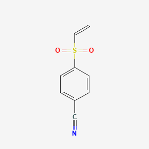 molecular formula C9H7NO2S B3364452 4-(乙烯磺酰基)苯甲腈 CAS No. 1154397-48-4
