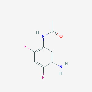 molecular formula C8H8F2N2O B3364466 N-(5-amino-2,4-difluorophenyl)acetamide CAS No. 1155949-10-2